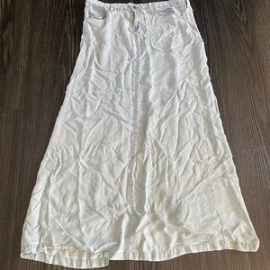 🍍MANGO JEAN SHIRT/ SLIT IN BACK/ size 6🍍J-1